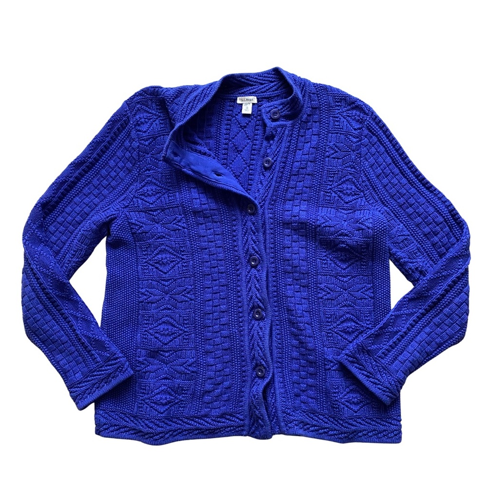 LL Bean chunky cardigan
